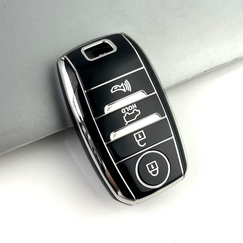 Xburstcar TPU Schlüsselhülle für Kia Optima Sorento Niro Soul KX3 KX5 K3S Rio Ceed Cerato mit 3 Tasten - Bild 2