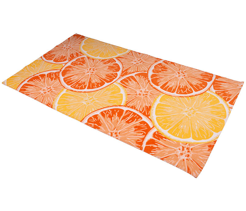 Sympathica Strandtuch Zitrusfruit in Orange, B/H: 90 x 170 cm - Bild 1