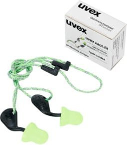 uvex xact-fit Gehörschutzstöpsel Einweg, Farbe: Grün, 50 Paar, 26 dB - Bild 1