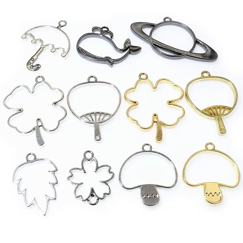 Anhänger Rahmen, Geometrisch, Metall, für DIY Schmuck Herstellung - Bild 2