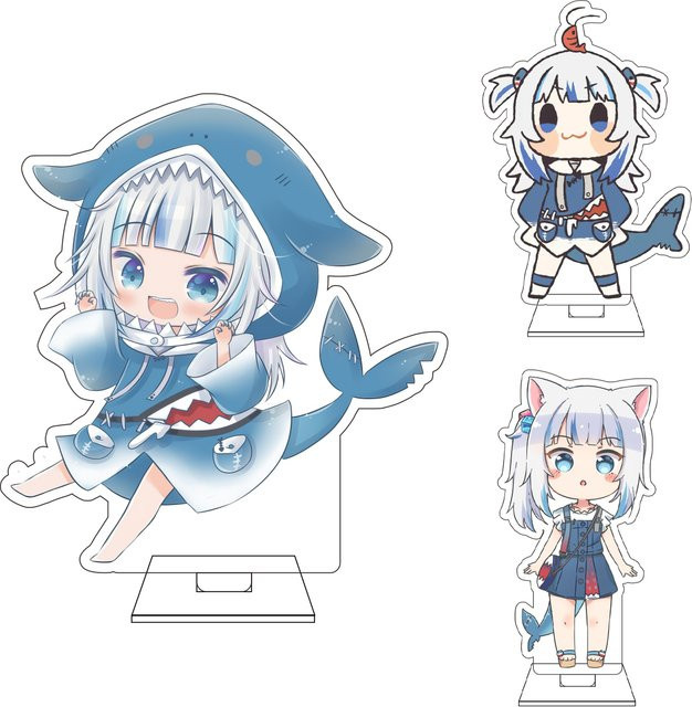 Bandai Hololive Gawr Gura Acryl-Figur Standfigur, 10cm - Bild 1