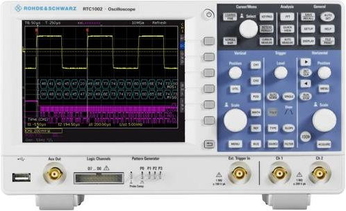 Rohde & Schwarz RTC1K-52 Digital-Oszilloskop mit 50MHz, 2 GSa/s, 2 Mpts und 8 Bit in Weiß - Bild 1