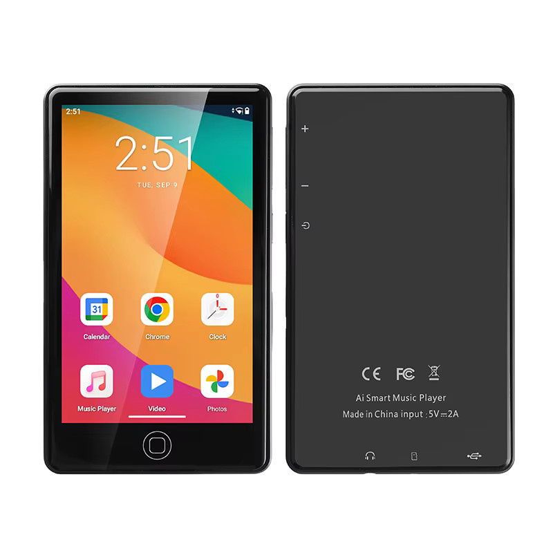 UNIWA MP004 MP4-Player mit Android 14, 4 Zoll Display, Bluetooth und WiFi, Schwarz, 32 GB Speicher - Bild 2