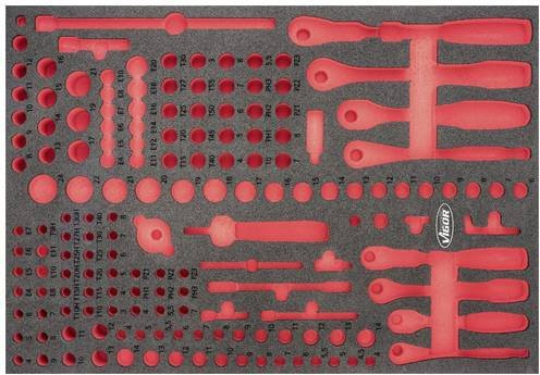 Vigour Weichschaum-Einlage V6821-L in Rot - Bild 1
