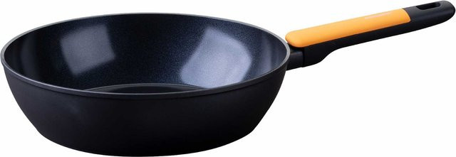 Fackelmann Soft Collection Hochrandpfanne aus Keramik und Aluminium in Schwarz-Gelb, Durchmesser: 28 cm - Bild 1