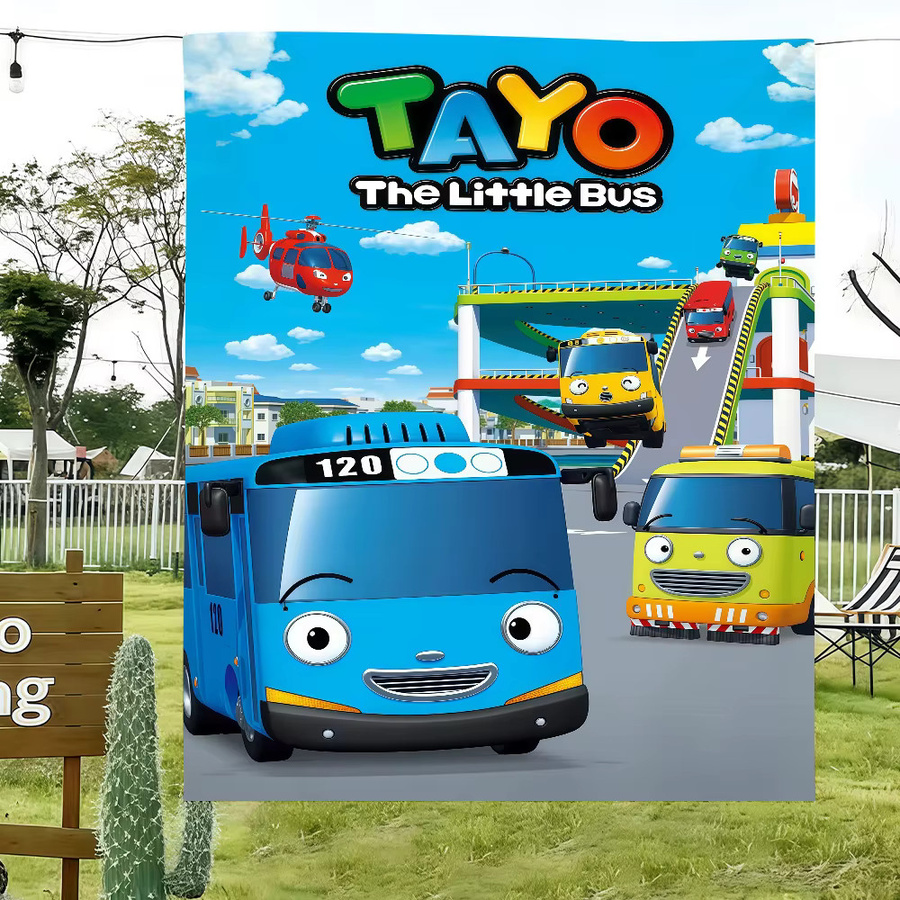 Warner Bros. Cartoon-Tayo Kunstdruck Der kleine Bus Mehrfarbig B: 60,0 cm, H: 40,0 cm - Bild 4
