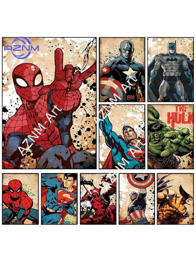 HOT Toys Marvel Spider-Man Leinwand-Poster als moderne Wanddekoration in Multicolour - Bild 4