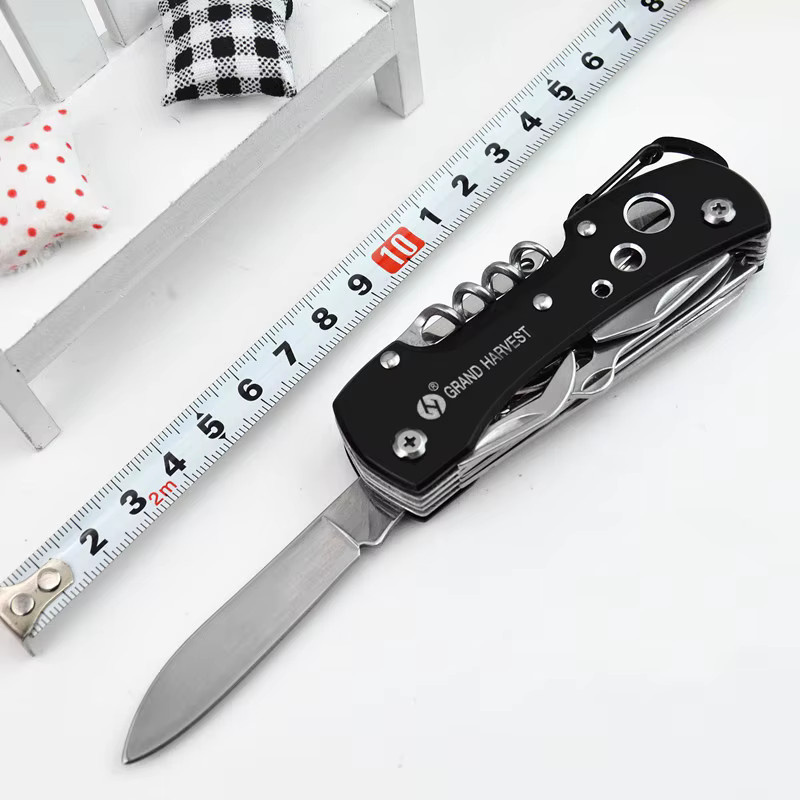 LISM 11 in 1 Multifunktions-Klappmesser in Schwarz für Outdoor, Camping und EDC - Bild 3