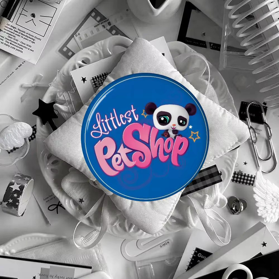 Brosche Weißblech, Bunt, Littlest Logo Pet Shop - Bild 4