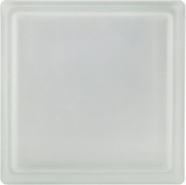 Fuchs Design Glasbaustein Thermo Block Vollsicht isoliert, Farbe: Weiss, B/T/H: 19 x 12 x 19 cm, 2-seitig satiniert - Bild 1