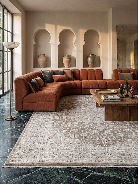 Pflegeleichter Teppich Kadima Design von SCRIVIA in Braun, B: 200 cm, T: 290 cm - Bild 1