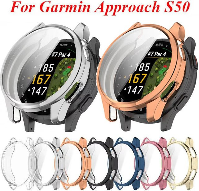 Garmin Schutzhülle für Approach S50 Smartwatch, TPU, transparent - Bild 1