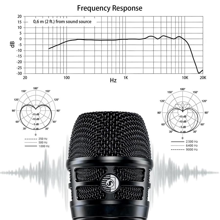 2er-Set Shure KSM8 Dynamische Gesangsmikrofone in Schwarz, Kardioid, Kabelgebunden - Bild 2