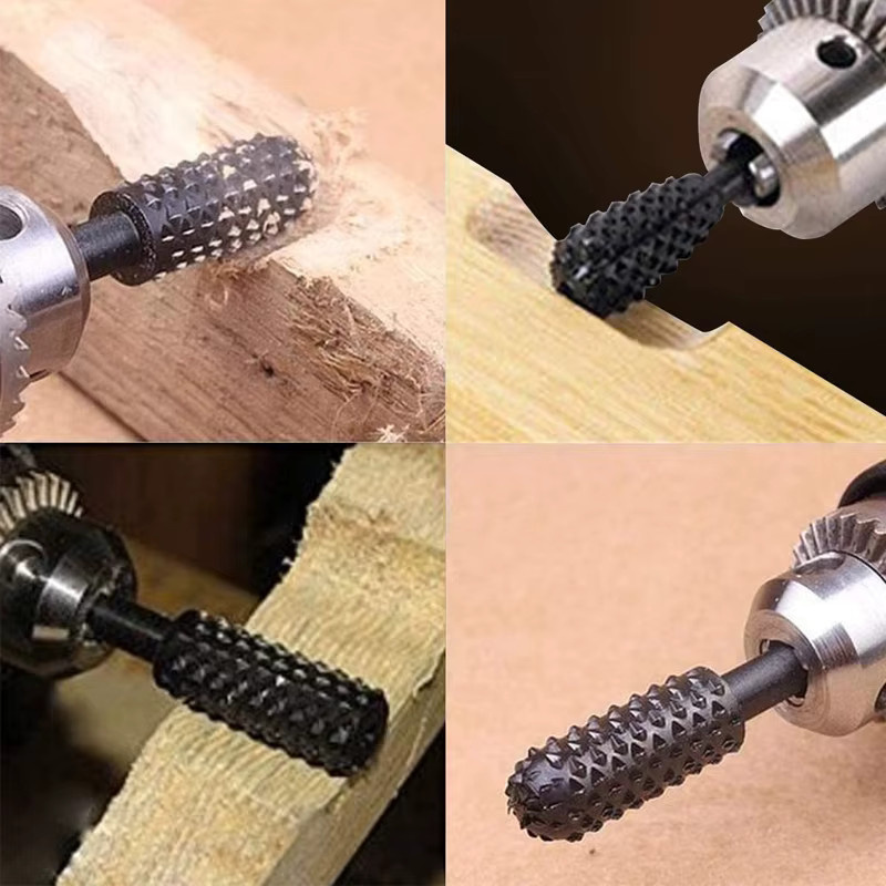 Fbiannely 5er Set Bohrer für Holzbearbeitung und Schnitzwerkzeuge mit 6mm Schaft in Schwarz - Bild 6
