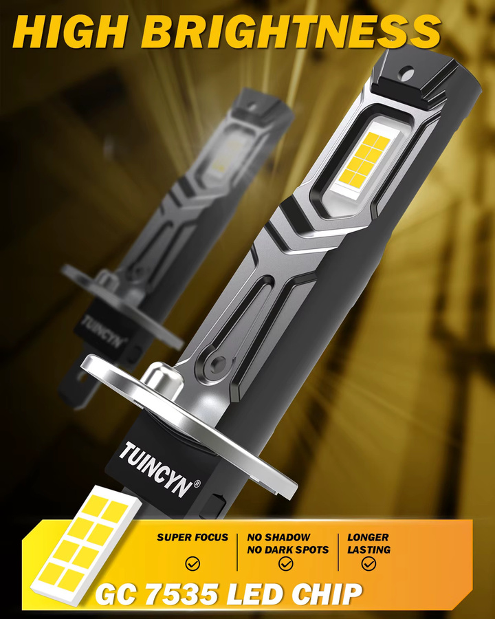 TUINCYN H1 LED-Lampen Set für Autoscheinwerfer, 2 Stück - Bild 4