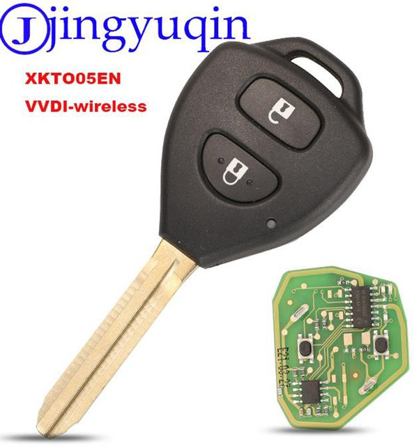 Xhorse Jingyuqin XKTO05EN Drahtlose Fernbedienung für Toyota mit 2 Tasten Dreieck Design Englische Version - Bild 1