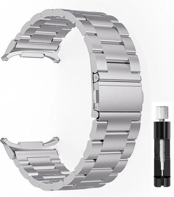 Uhrenarmband Edelstahl, Silber, Samsung Galaxy Watch Ultra 47 mm, Unisex - Bild 1