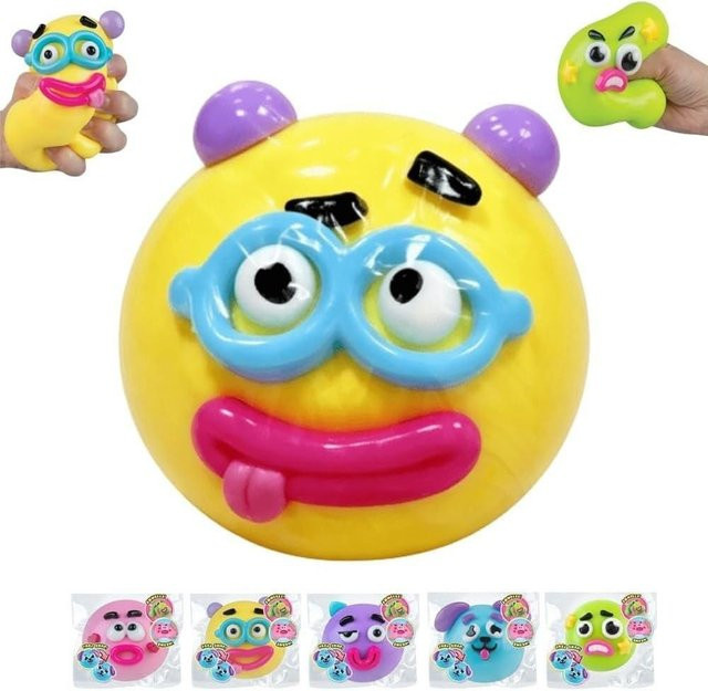 Squishy DIY Kuriositäten, Weiches Formbares Quetschspielzeug, Hundegesicht, gelb - Bild 1