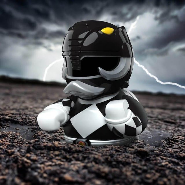 Numskull Designs Power Rangers Black Ranger Sammelente, 9cm - Bild 1