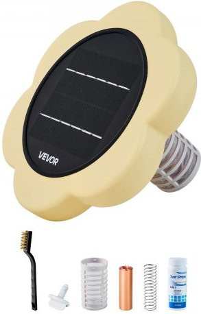 VEVOR Solar Pool Ionizer Schwimmender Automatischer Poolreiniger und Wasserreiniger Chlorfrei mit Kupferanode für Pools und Spas bis 170343 l - Bild 1
