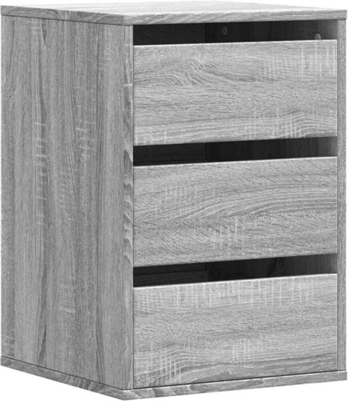 Vidaxl Kommode in Grau aus Holzwerkstoff im klassischen und minimalistischen Design, B/T/H: 40 x 41 x 58 cm - Bild 1