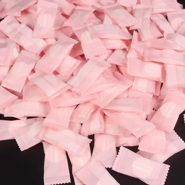 RUZOFO Mini Komprimierte Einweg Handtücher, 100 Stück, Pink, Unisex - Bild 1