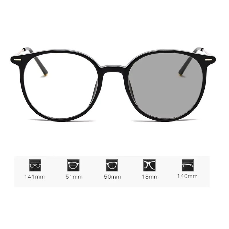 NAPAGE Sonnenbrille, Vollrand, Rund, Schwarz, Unisex - Bild 2