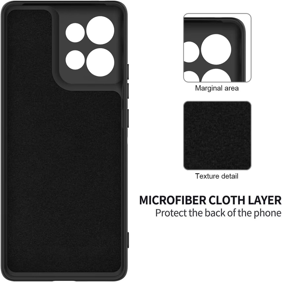 Stoßfeste Silikon Handyhülle für Motorola Moto Edge 70, Edge 60, Edge 60 Pro und Edge 60 Fusion in Schwarz - Bild 3