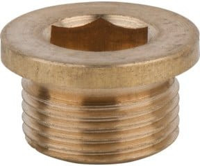 KS Tools Ölablassschraube mit Innensechskant 12 mm, M20x1,5x12 mm, 10er-Pack, Gold - Bild 1