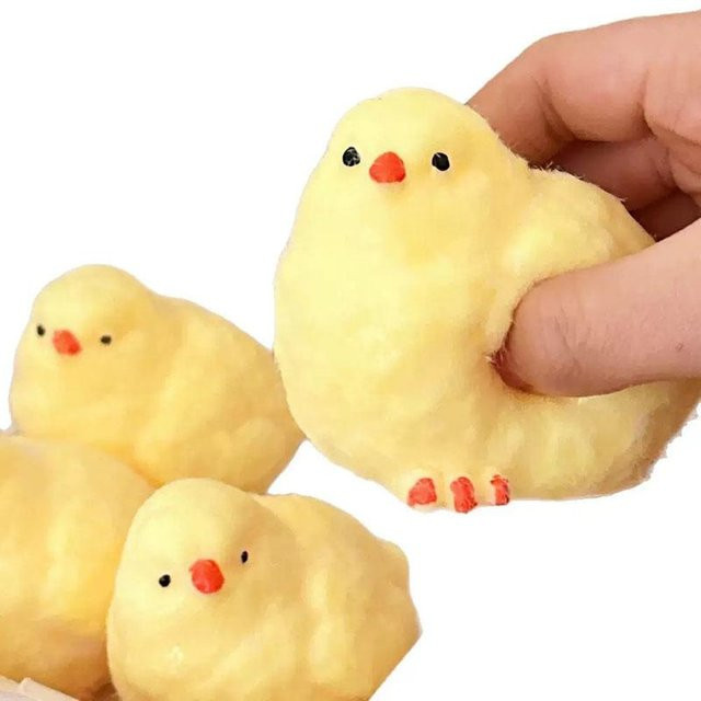 Gelbes Küken Squishy Spielzeug, Weiches Silikon, Simulation Huhn - Bild 1