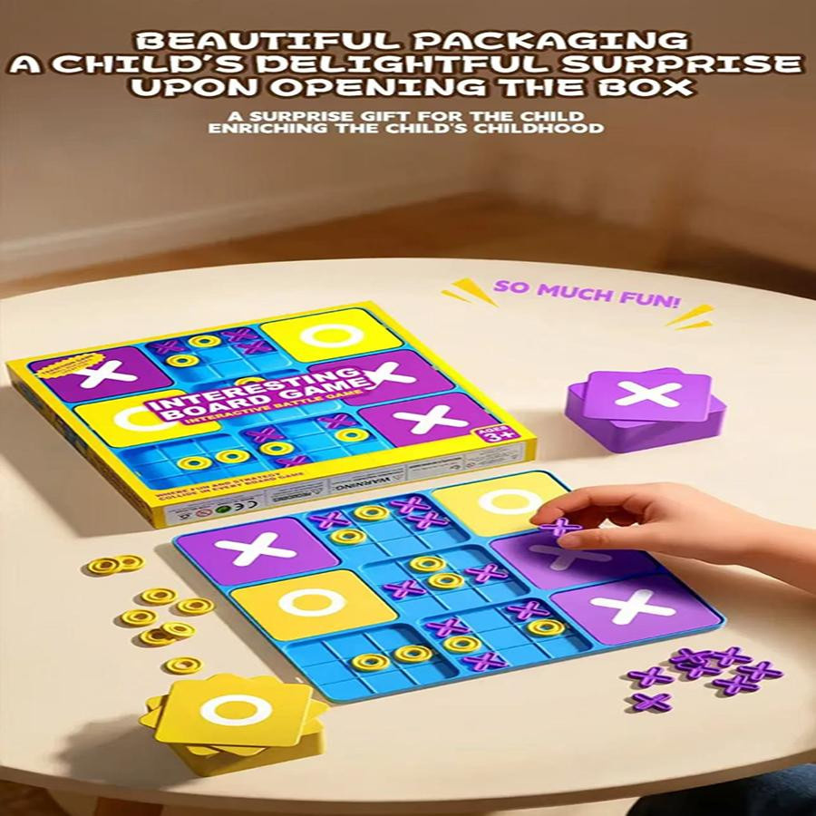 Linyi toy Tic-Tac-Toe Lernspiel graue 1-teiliges Set - Bild 2