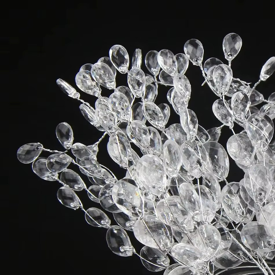 XIAOYINMO Künstliche Acryl Wasser Tröpfchen für DIY Dekorationen und Hochzeiten, Transparent - Bild 3