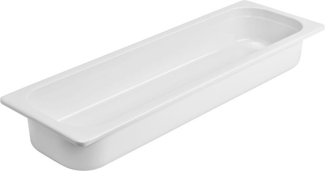 VEGA GN-Behälter 2/4 aus Kunststoff, weiß, B/H/T: 16,2 x 6,5 x 53 cm - Bild 1