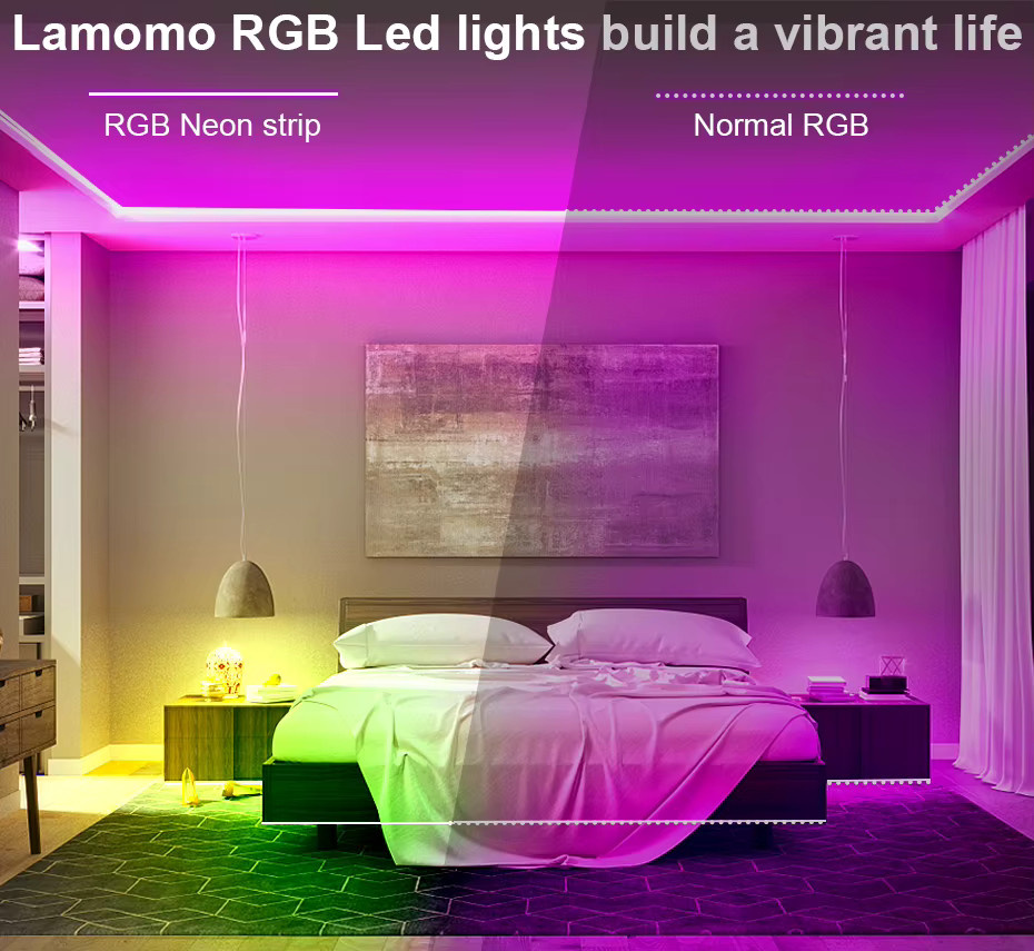Asign RGB LED Neon-Flex Lichtstreifen, dimmbar mit IR-Fernbedienung, wasserdicht, Multicolor, 220V - Bild 4