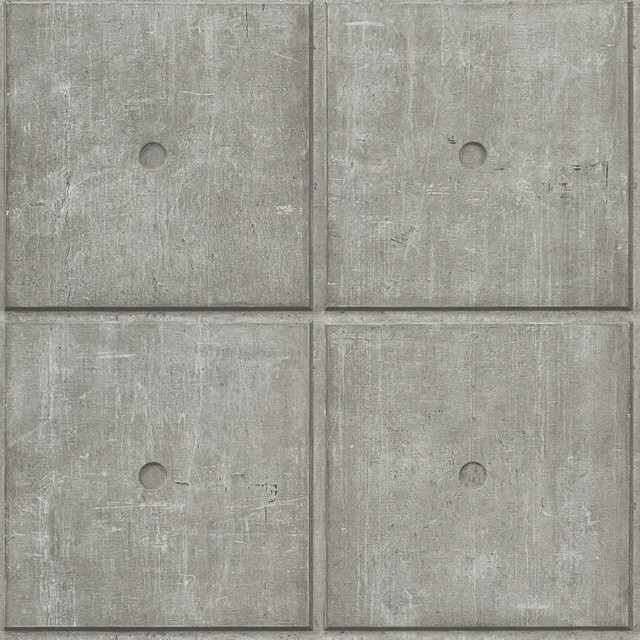 Rasch Vliestapete Factory V Fliese Grau-Concrete im Industrial Tile-Look, Breite: 0,53 m, Länge: 10,05 m - Bild 1