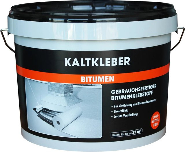 Mem Kaltkleber Bitumen Lösungsmittelfrei Schwarz 10 kg - Bild 1