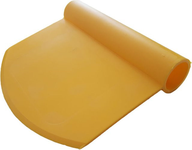 Scaritech Teigschaber aus Kunststoff in Gelb und Orange, 50 Stück Packung - Bild 1