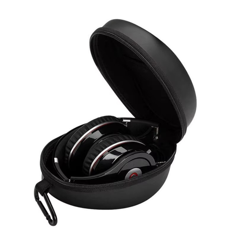 JETTING Tragbarer Kopfhörerbehälter mit großem Fassungsvermögen, stoßfeste Headset-Tasche, Schwarz - Bild 4