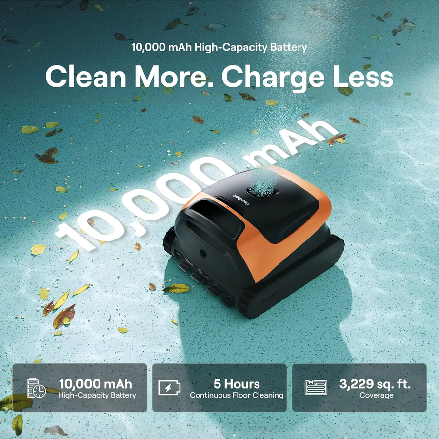 Beatbot Sora 30 Kabelloser Roboter-Poolreiniger in Orange für Innen- und Aufstellpools - Bild 4