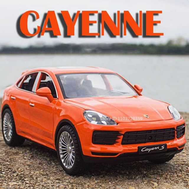 RMZ city Cayenne 911 TurboS Modellauto, 1:24, Metalldruckguss, mit Licht und Sound - Bild 1