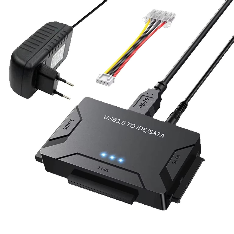 Congdi SATA/IDE zu USB 3.0 Adapter Konverter für 2,5 und 3,5 Zoll Festplatten, Schwarz - Bild 5