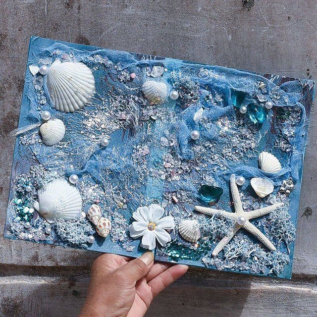 Deep Sea Mystery Ita Bag Insert Board DIY Abzeichenhalter in Blau - Bild 1