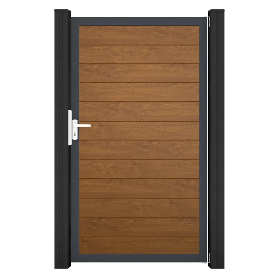 GroJa Tor 1-flg. Basicline Schmal Golden Oak Rahmen DB703 B: 100 cm, H: 180 cm - Bild 2
