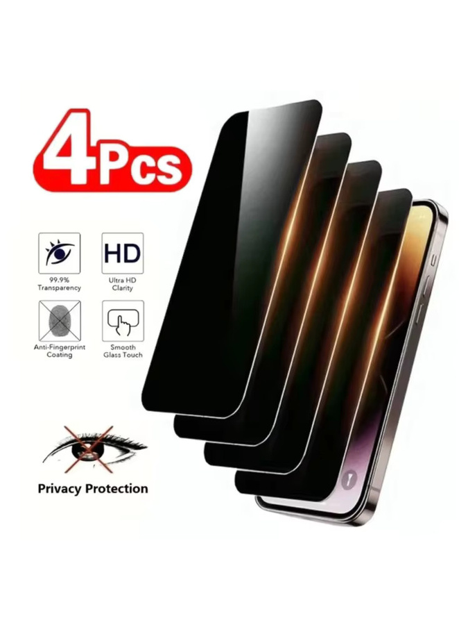 Xiaomi Anti-Spy Panzerglas Schutzfolie für Xiaomi 15T Pro 14T 13T 12T 5G 17 Ultra mit Fingerabdruck-Entsperrung transparent - Bild 6