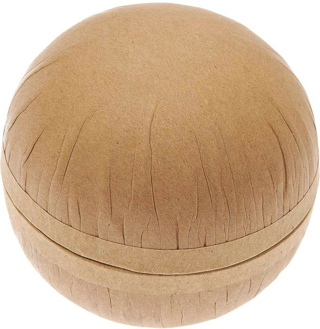Rico Design Pappmaché Kugel natur braun Durchmesser: 8 cm - Bild 1