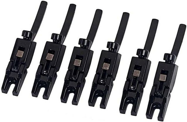 6 Stück Floyd Rose Gitarrenbrückensattel Doppel-Locking Saitensättel für elektrische Gitarren in Schwarz von Binchi Outdoor Product - Bild 1
