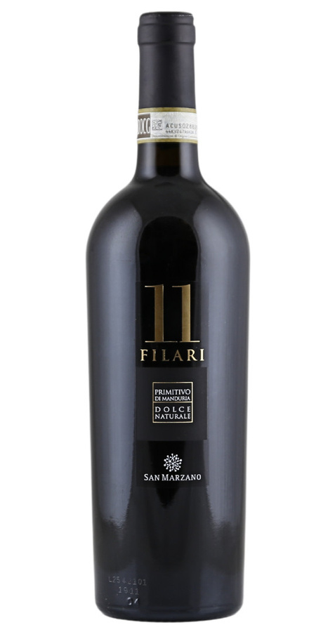 San Marzano 11 Filari Primitivo di Manduria Dolce Naturale 2022, Rotwein, 0,75 l - Bild 2