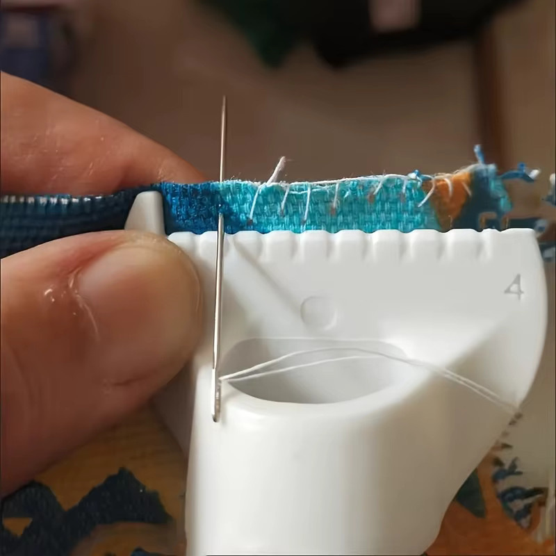 3er-Set Hand-Nähschablonen aus Kunststoff für Stoffe in 2 mm, 3 mm und 4 mm Dicke - Bild 2