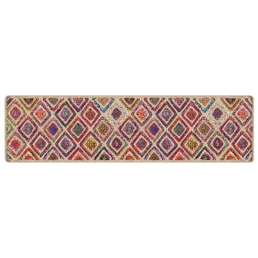 vidaXL Teppich Mehrfarbig, Waschbar und Rutschfest, B: 80 cm, L: 300 cm - Bild 2