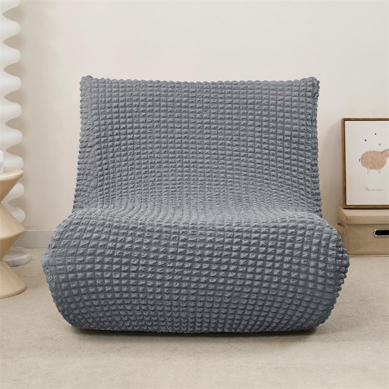Einfarbiger Seersucker-Sofabezug von Household supplies MH, schmutzabweisender und rutschfester Stretch-Bezug für Liegestühle und Relax-Sofas, Mehrfarbig - Bild 1